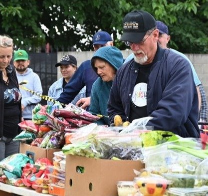 Photo of a Yolo Food Bank food distribution