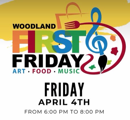 First Friday Graphic: Art, Food, Music