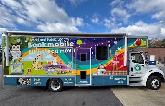 picture of woodland public library bookmobile