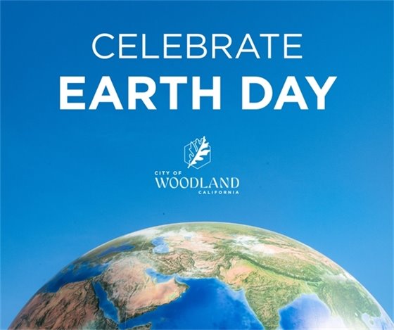 Celebrate Earth Day text over image of the globe