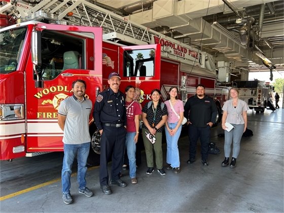 2024 civic fellows at the fire station