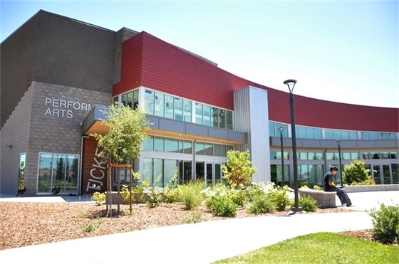 Exterior view of WCC performing arts building