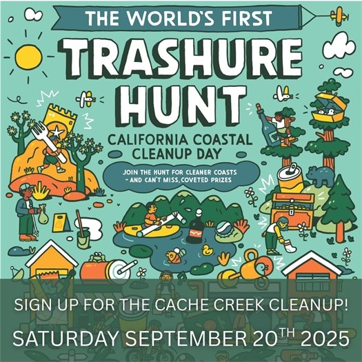 Coastal Cleanup Graphice with "Trashure Hunt" Branding