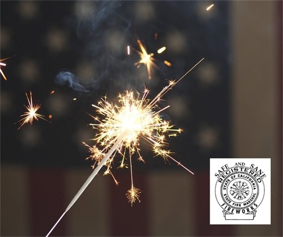 Sparkler with Safe and Sane Icon