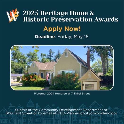 Heritage Home Awards Graphic - Apply Now