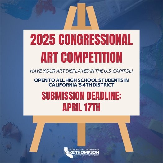 Mike Thompson 2025 Art Contest Flyer