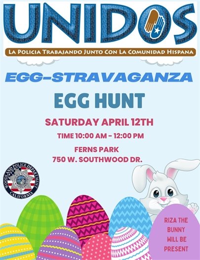 April 12 Unidos Egg Hunt Flyer
