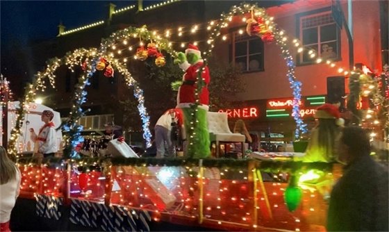 The Grinch at Holiday Parade