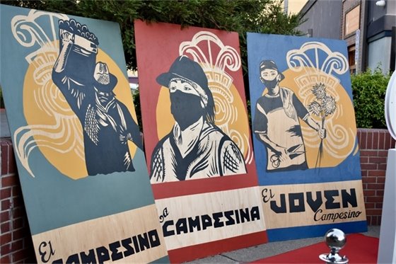 Photo of public art at 2023 Farmworker Fest