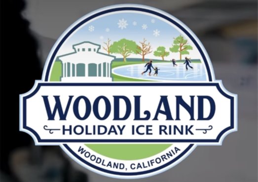 woodland holiday ice rink logo