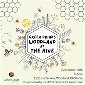 Green Drinks Woodland at the Hive Flyer 