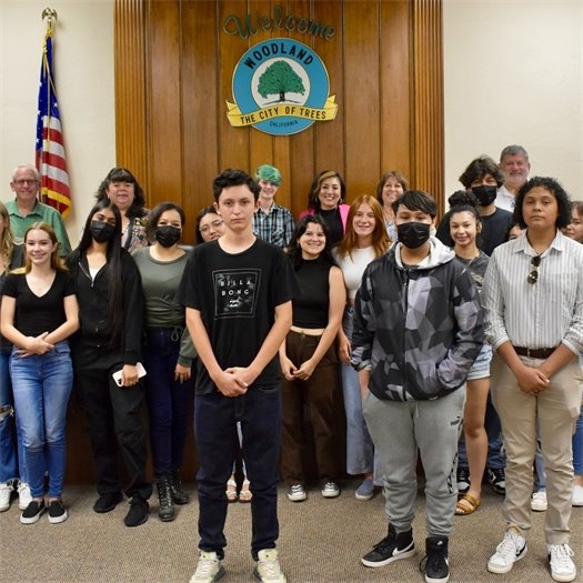 Previous class of summer at City Hall participants