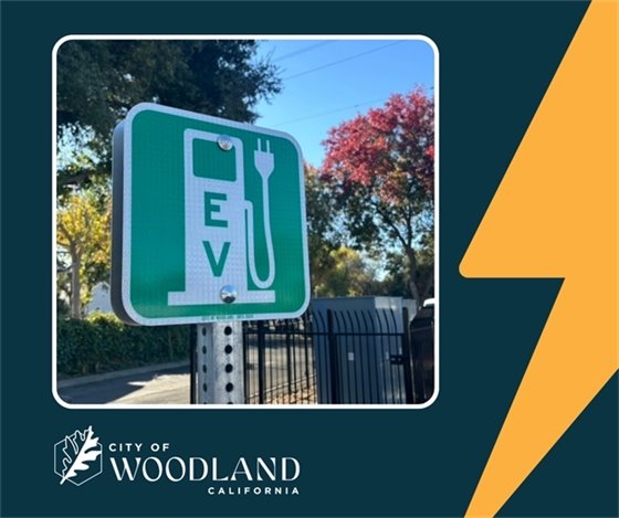 Photo of EV charging signage