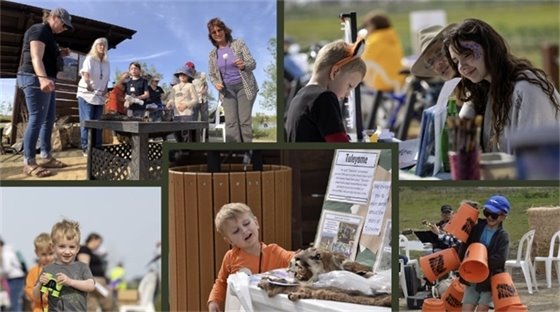 Photos of participants at past "Spring Thing" events