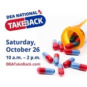 DEA Takeback flyer on October 26