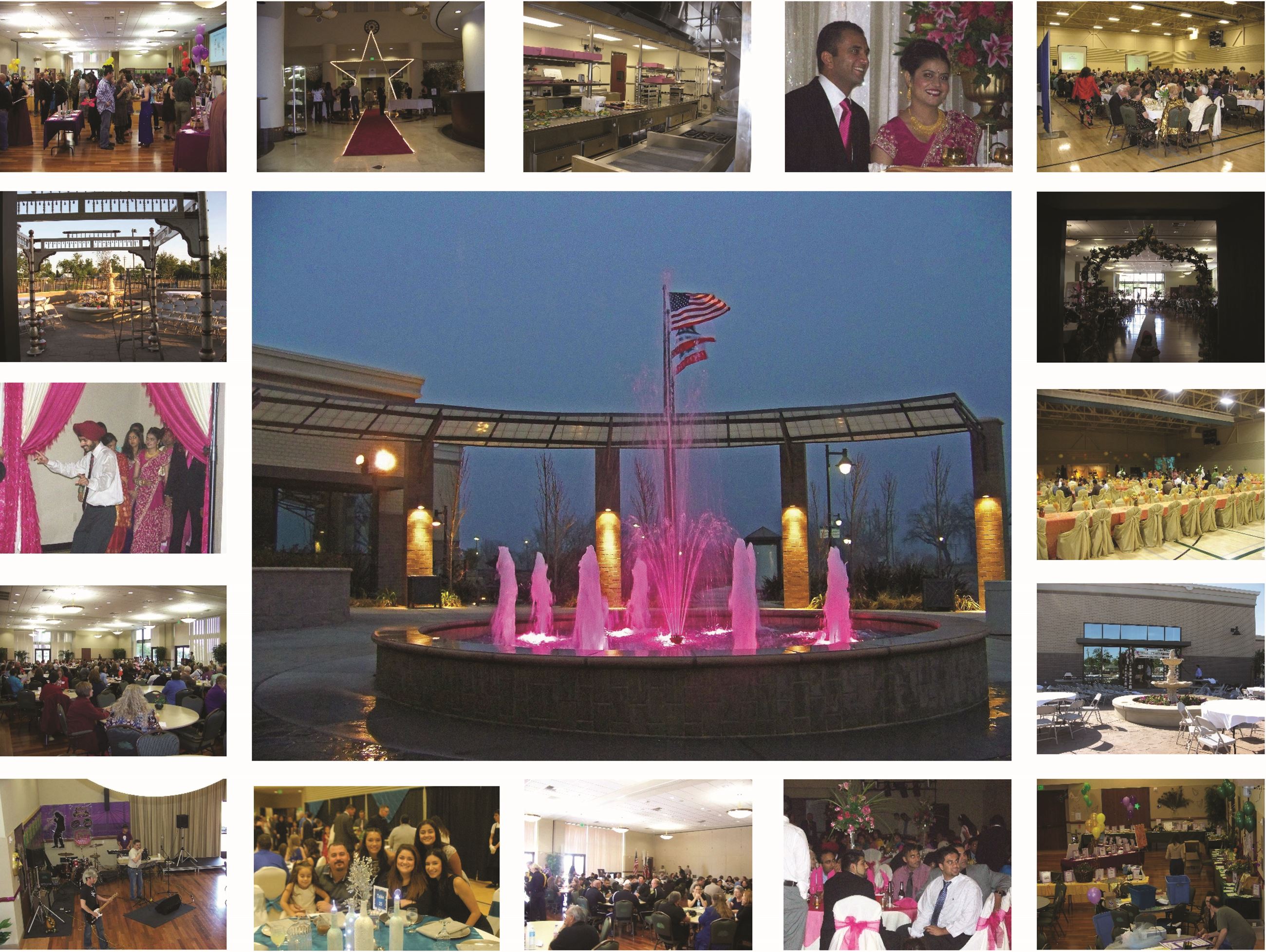 Collage of event pictures at Community and Senior Center