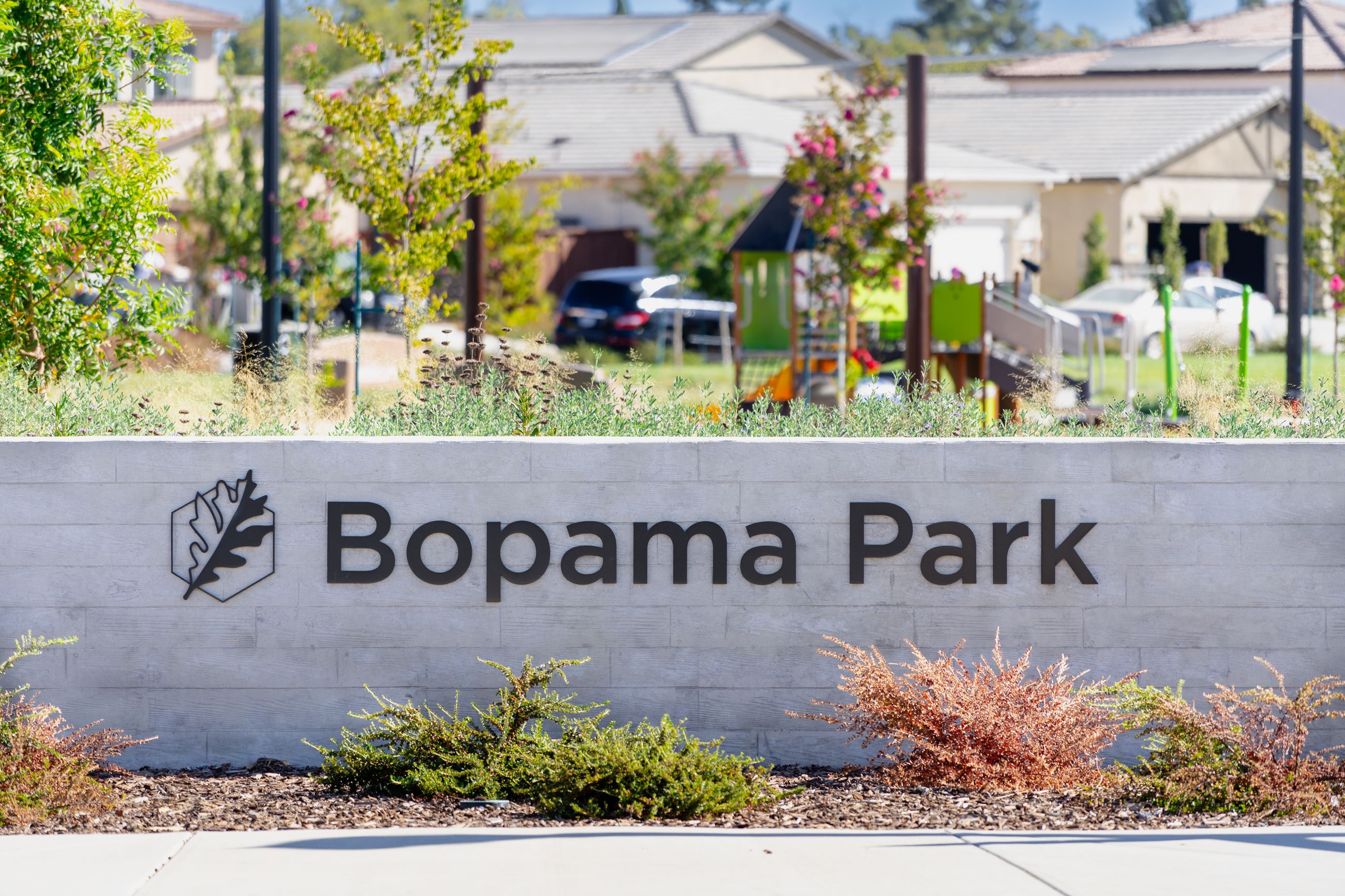 Sign of Bopama Park