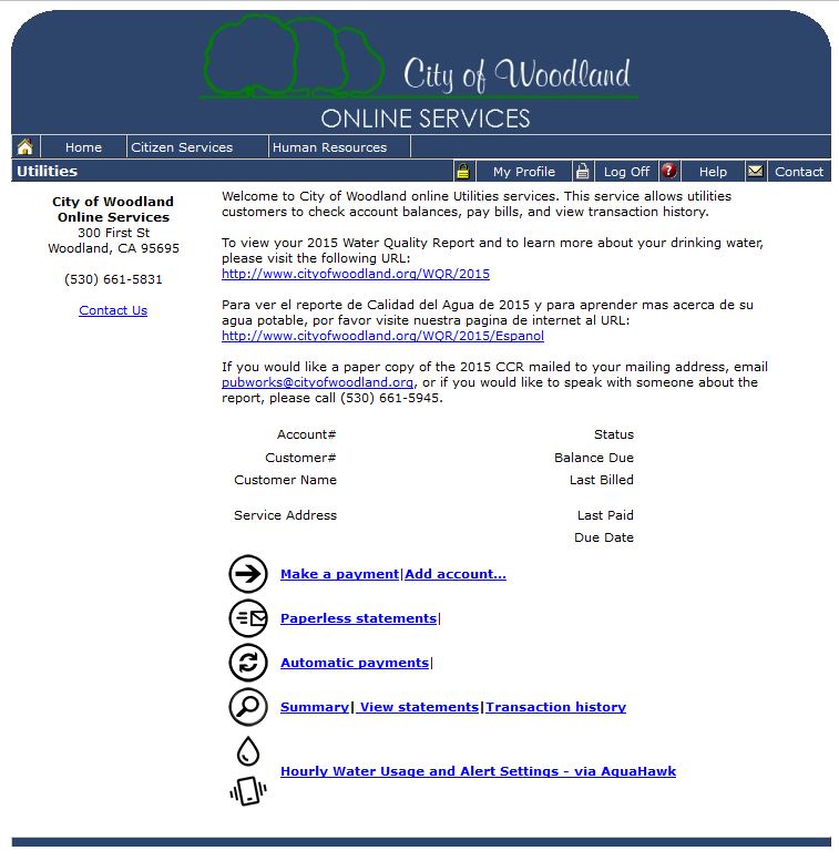 Choose from various options to manage your account