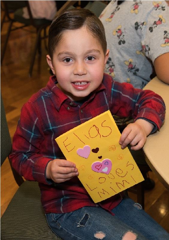 Smiling child at event