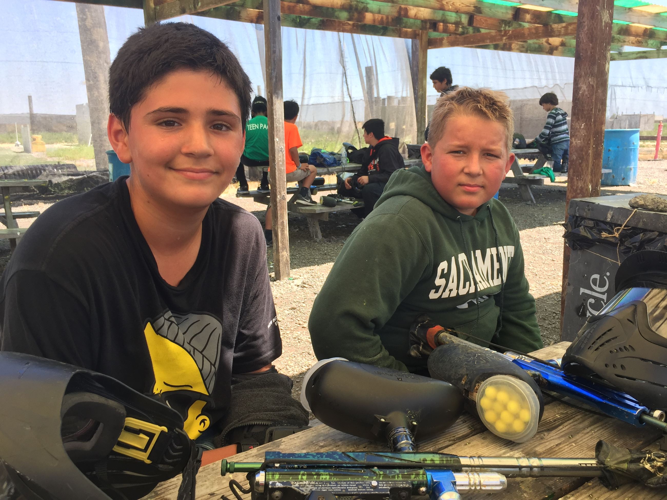 Two boys at teen pack activity