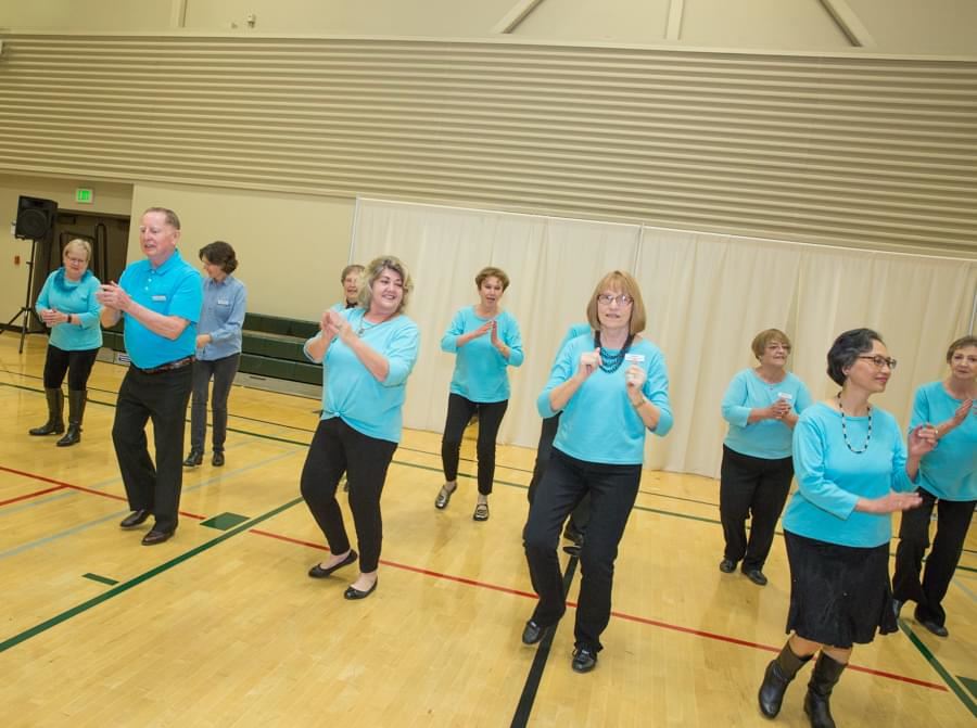 Group of women dancing
