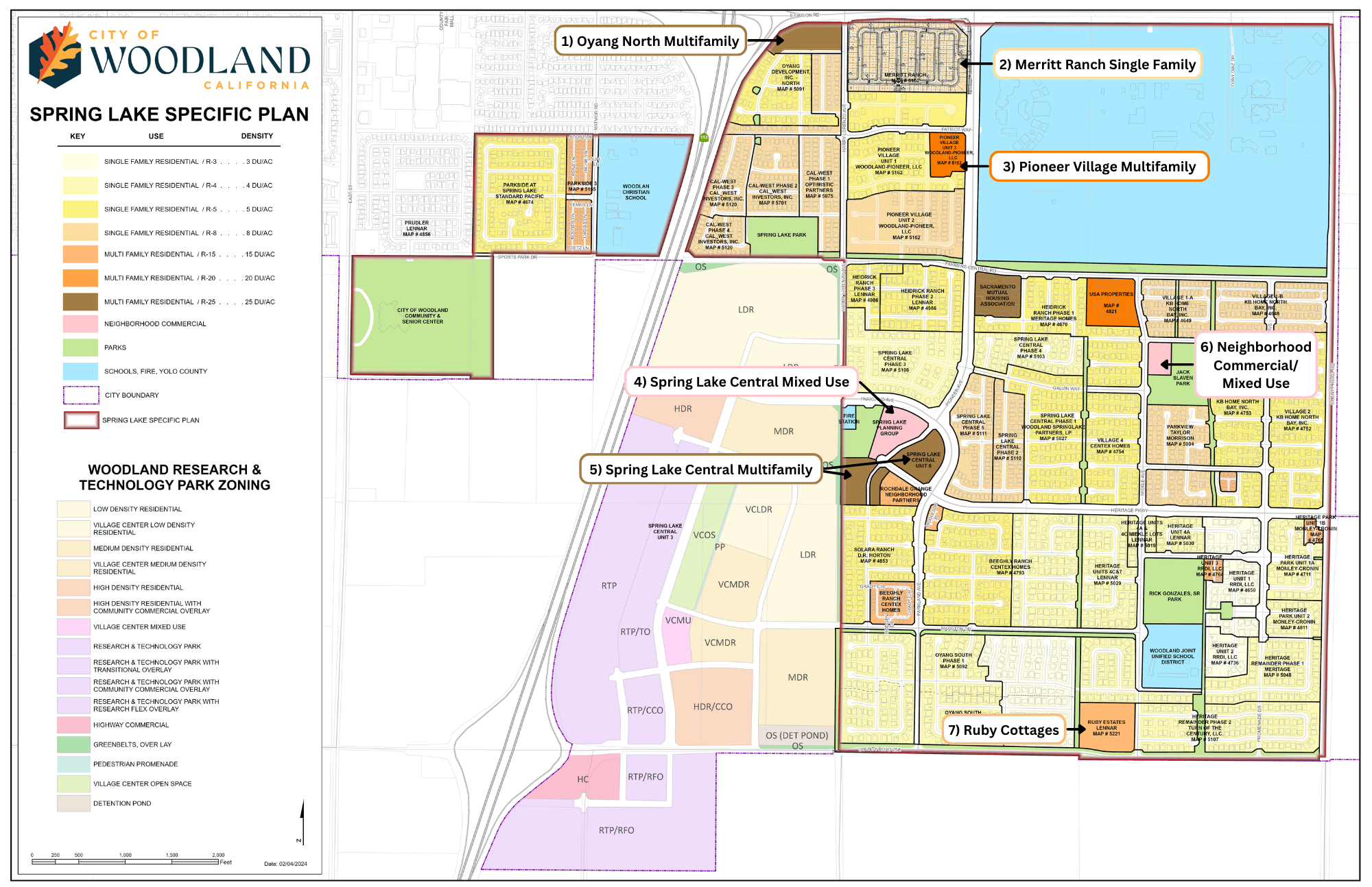 Spring Lake Remaining Development Map