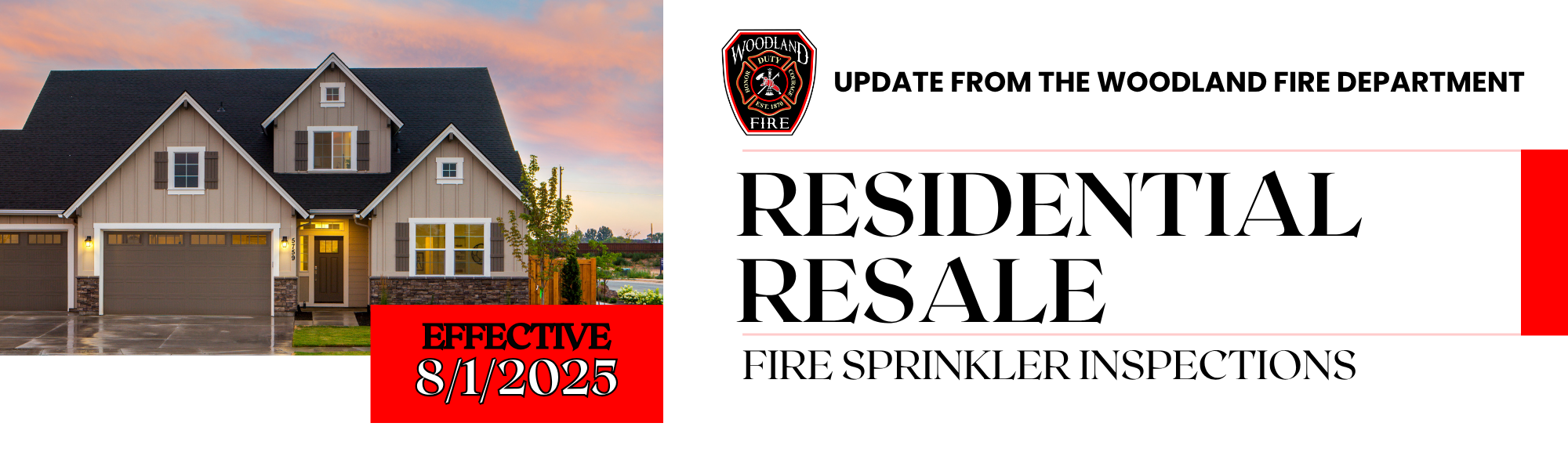 Residential Fire Sprinkler Inspection Update