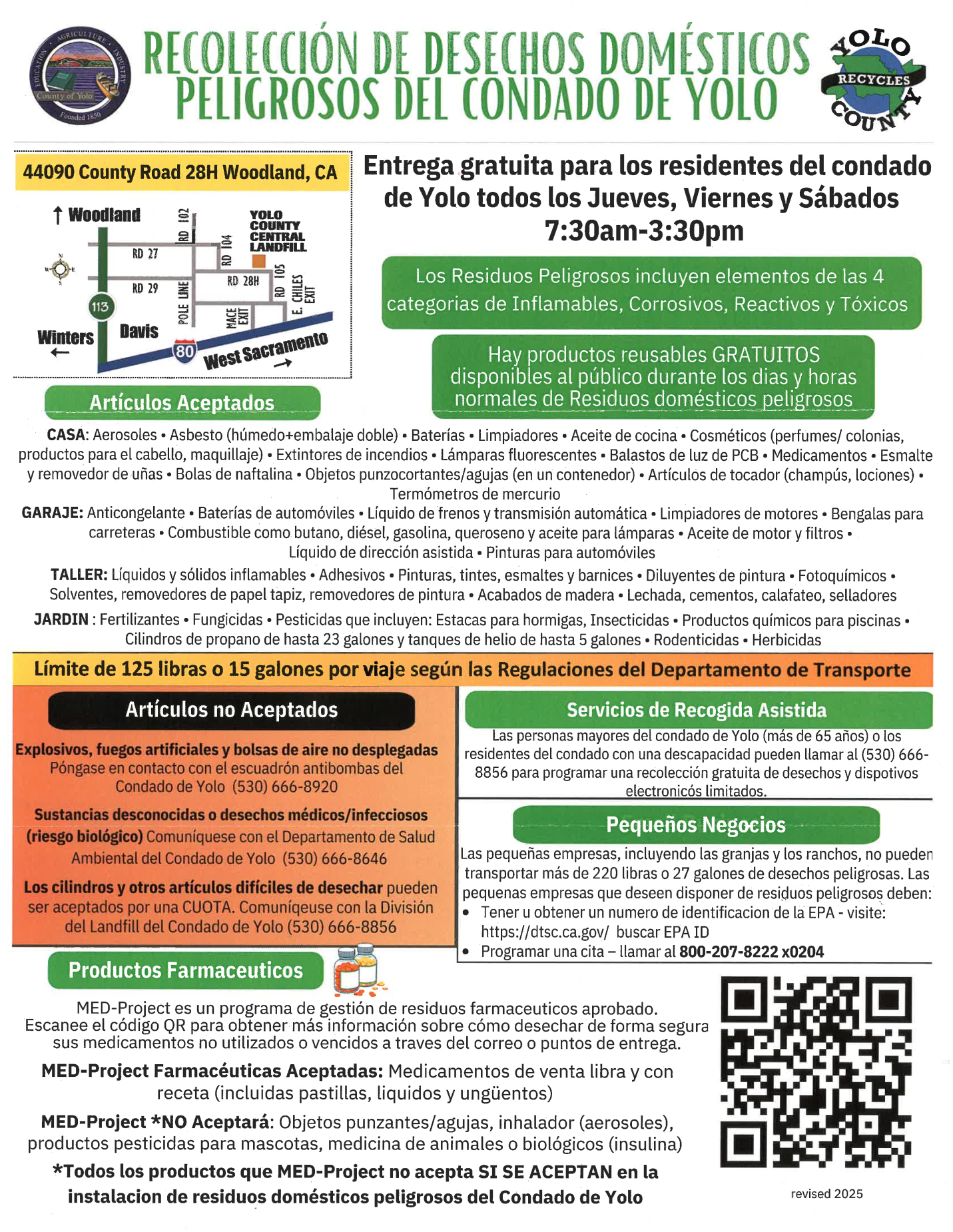 Hazardous Waste Flyer - Spanish