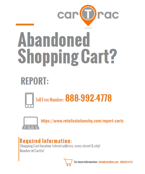 Report an Abandoned Shopping Cart